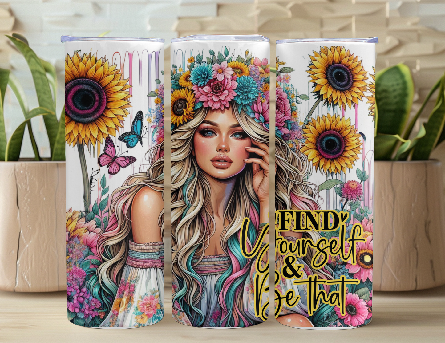 Find Yourself Tumbler Traveler Gift Set