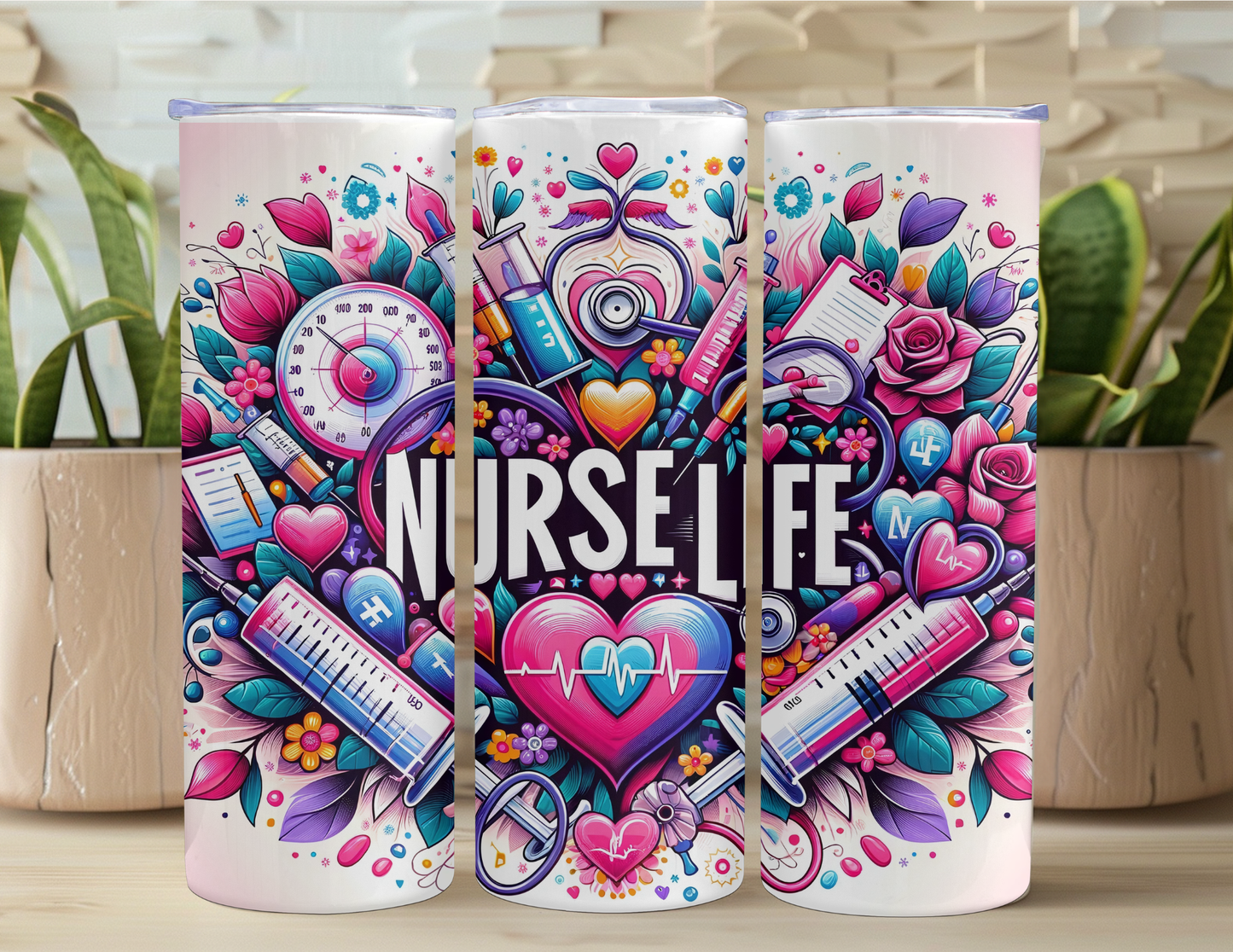 Nurse Life Tumbler Traveler Gift Set