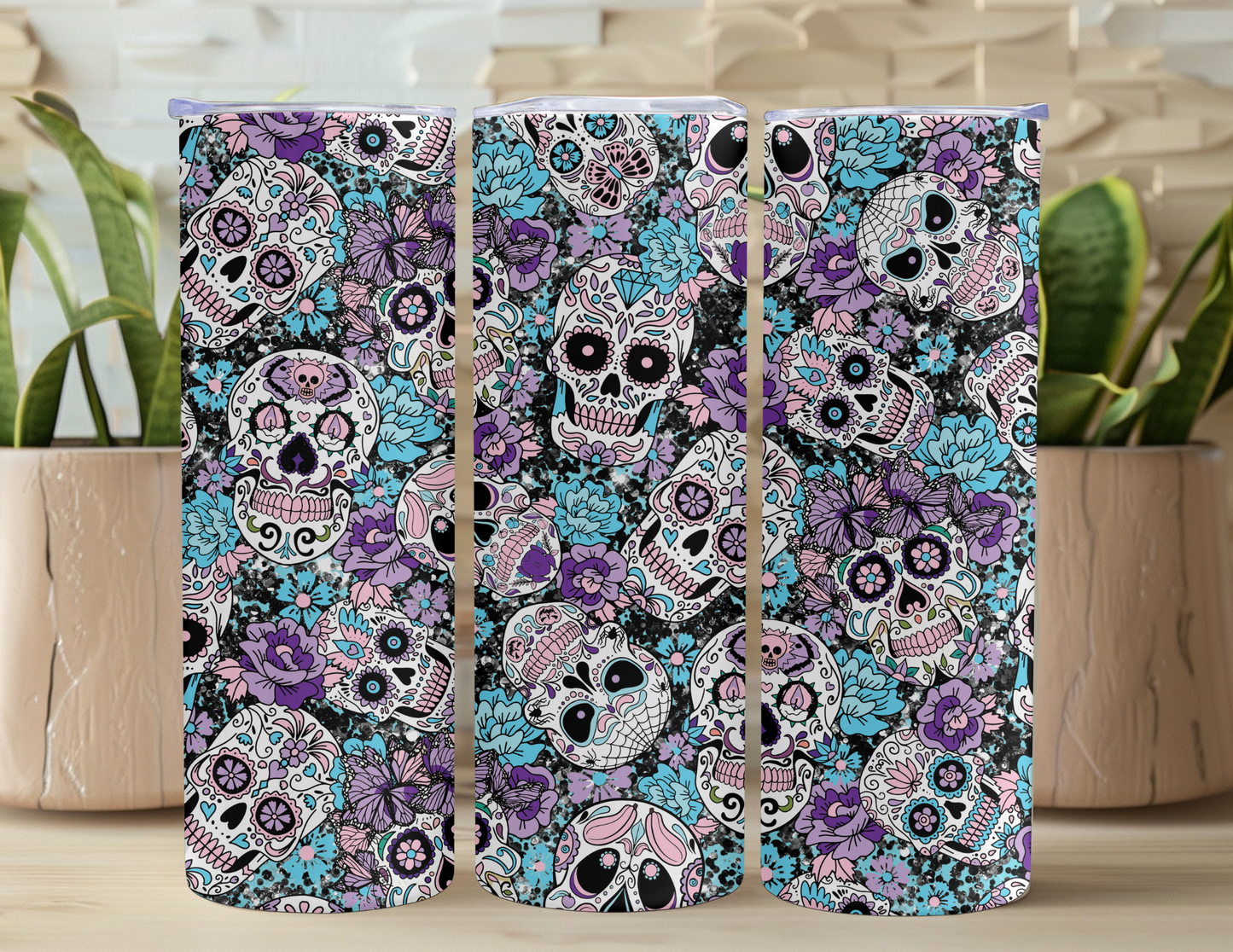 Purple Sugar Skull Bunch