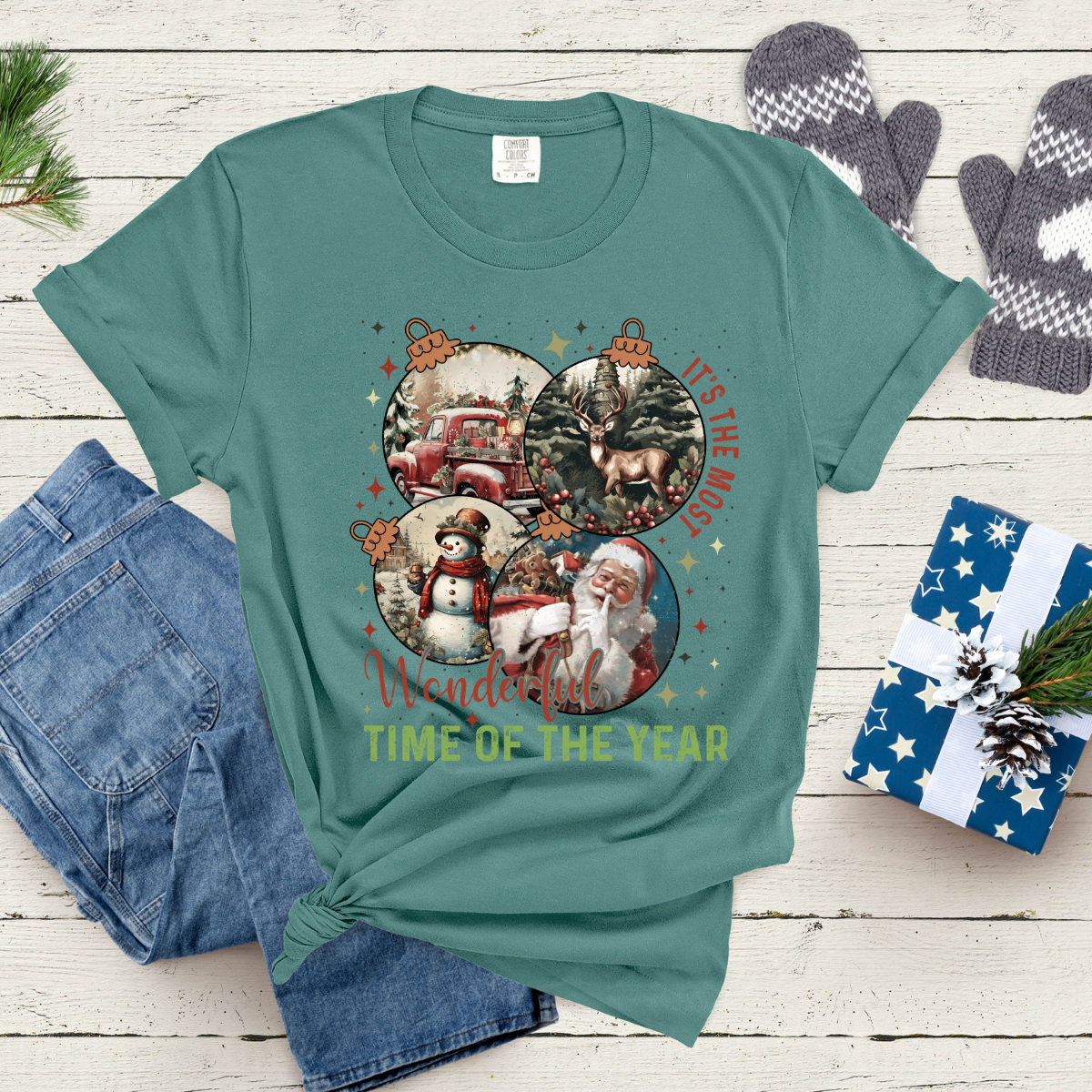 Retro Christmas Comfort Colors® Christmas Shirt