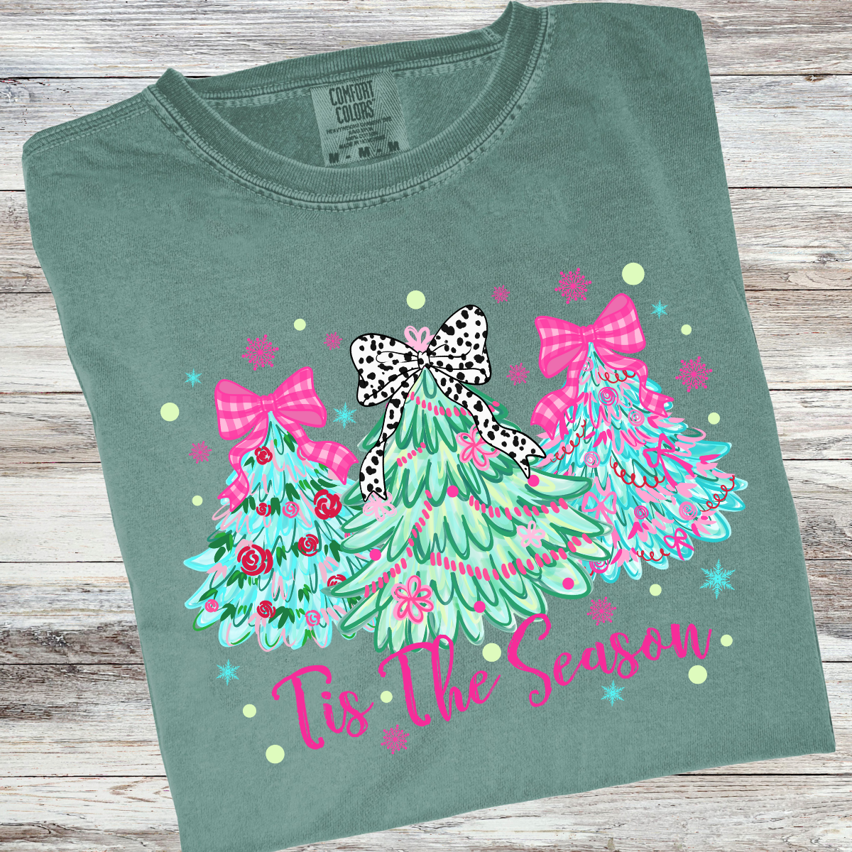 Tis the Season Pastel Comfort Colors® Christmas Shirt