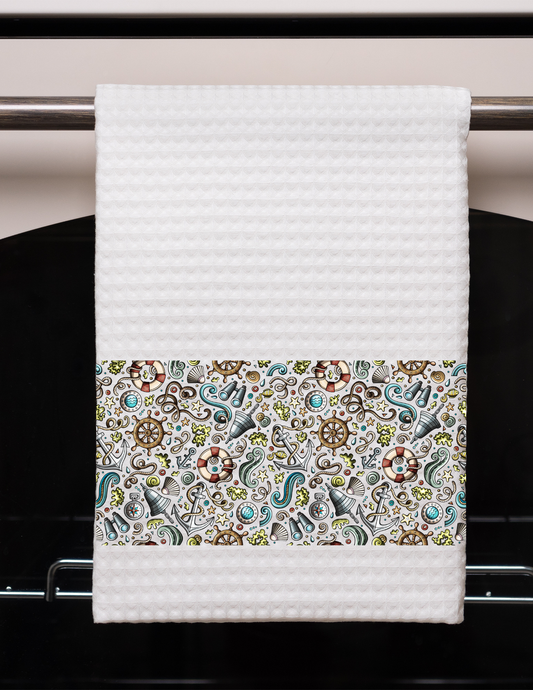 Sailing Waffle Weave Towel