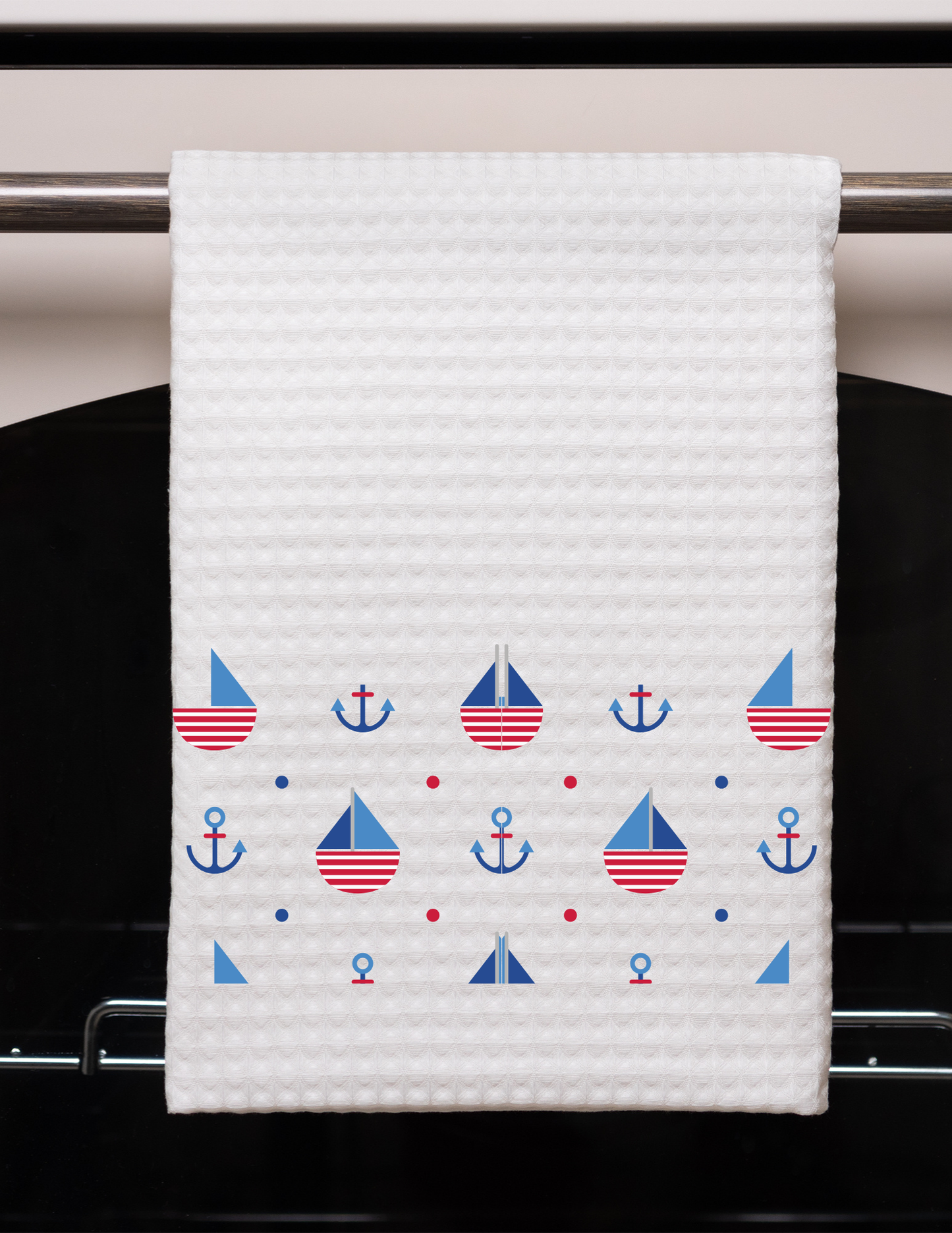 Sailing Waffle Weave Towel