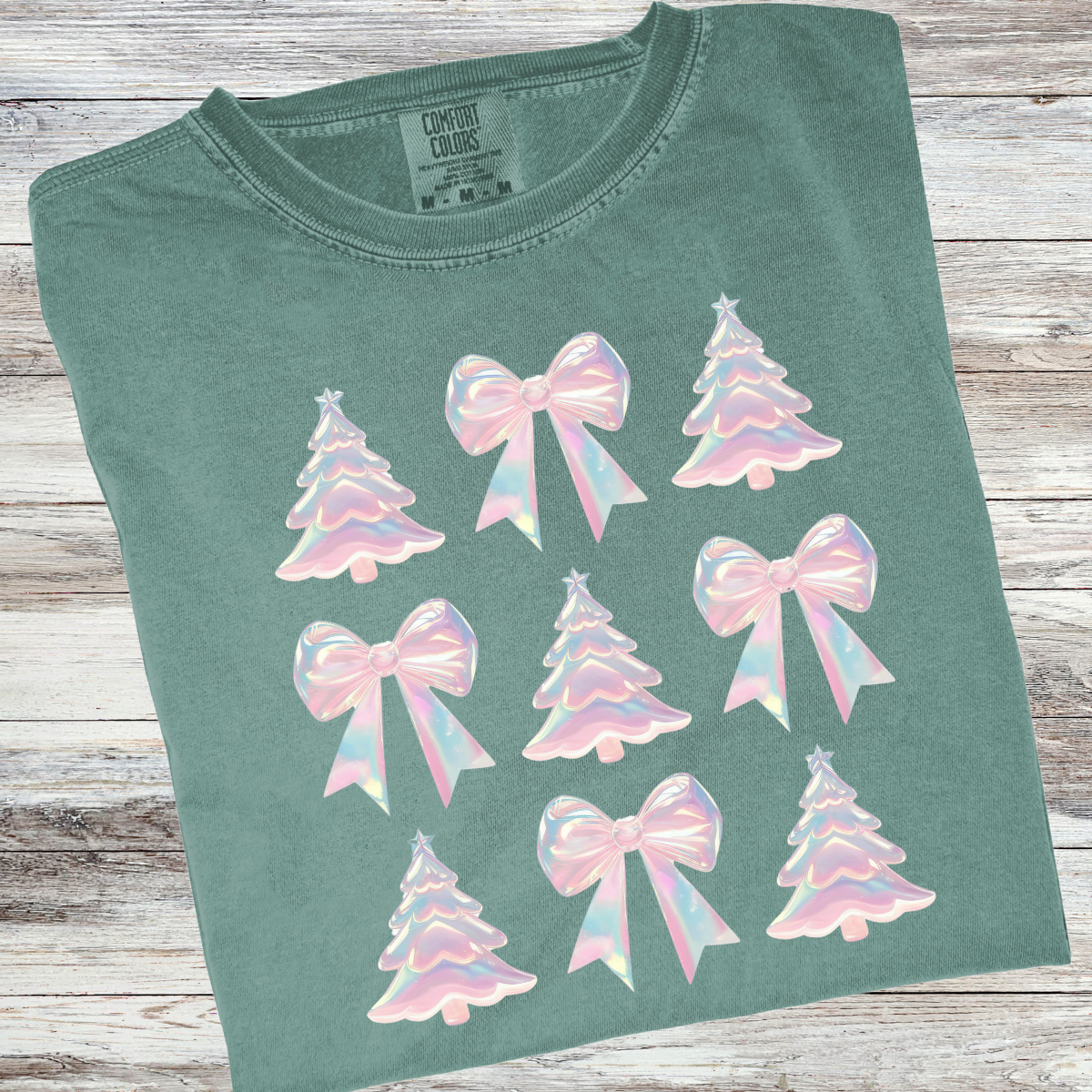 Iridescent Christmas Comfort Colors® Christmas Shirt