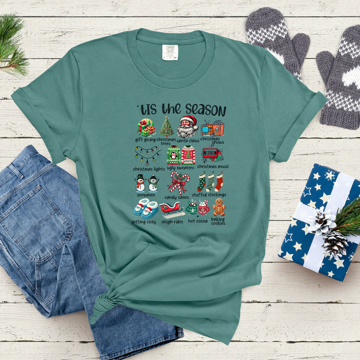 Christmas Bucket List Comfort Colors® Christmas Shirt