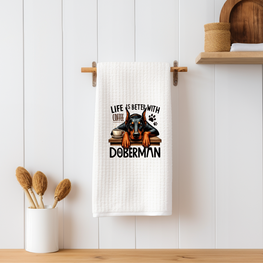 Chihuahua Funny Dog Pun Waffle Weave Towel