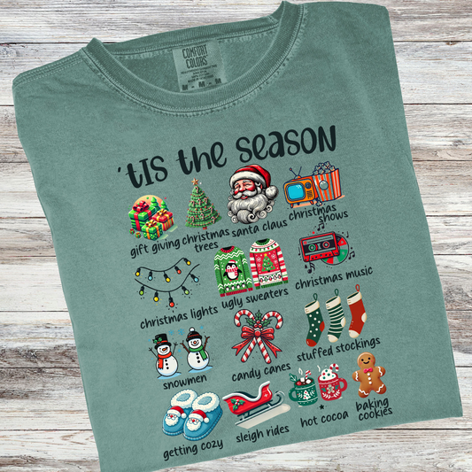 Christmas Bucket List Comfort Colors® Christmas Shirt