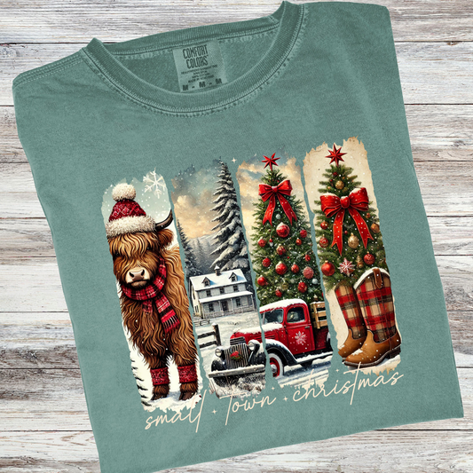 Small Town Memories Comfort Colors® Christmas Shirt