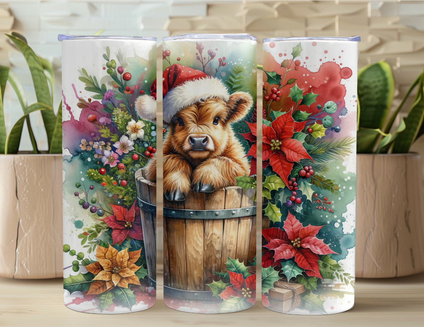 Festive Cow 20oz Tumbler