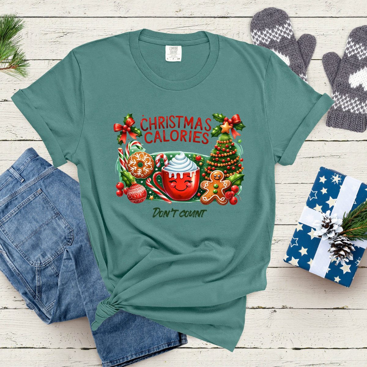 Christmas Calories Comfort Colors® Christmas Shirt