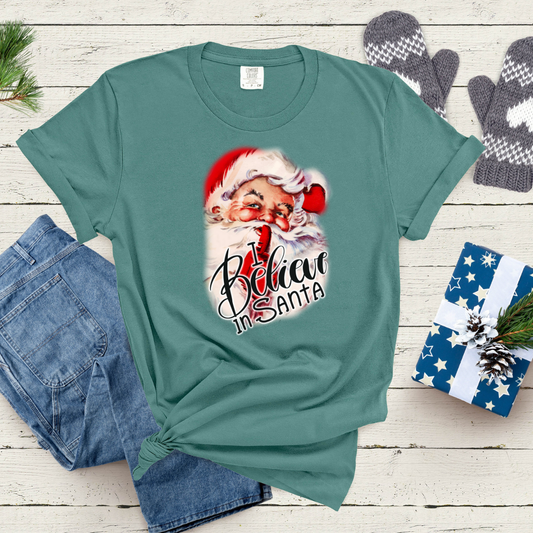 Believe in Santa Comfort Colors® Christmas Shirt