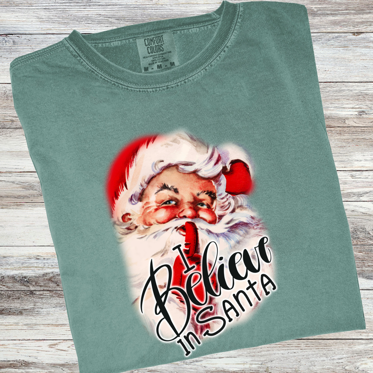 Believe in Santa Comfort Colors® Christmas Shirt