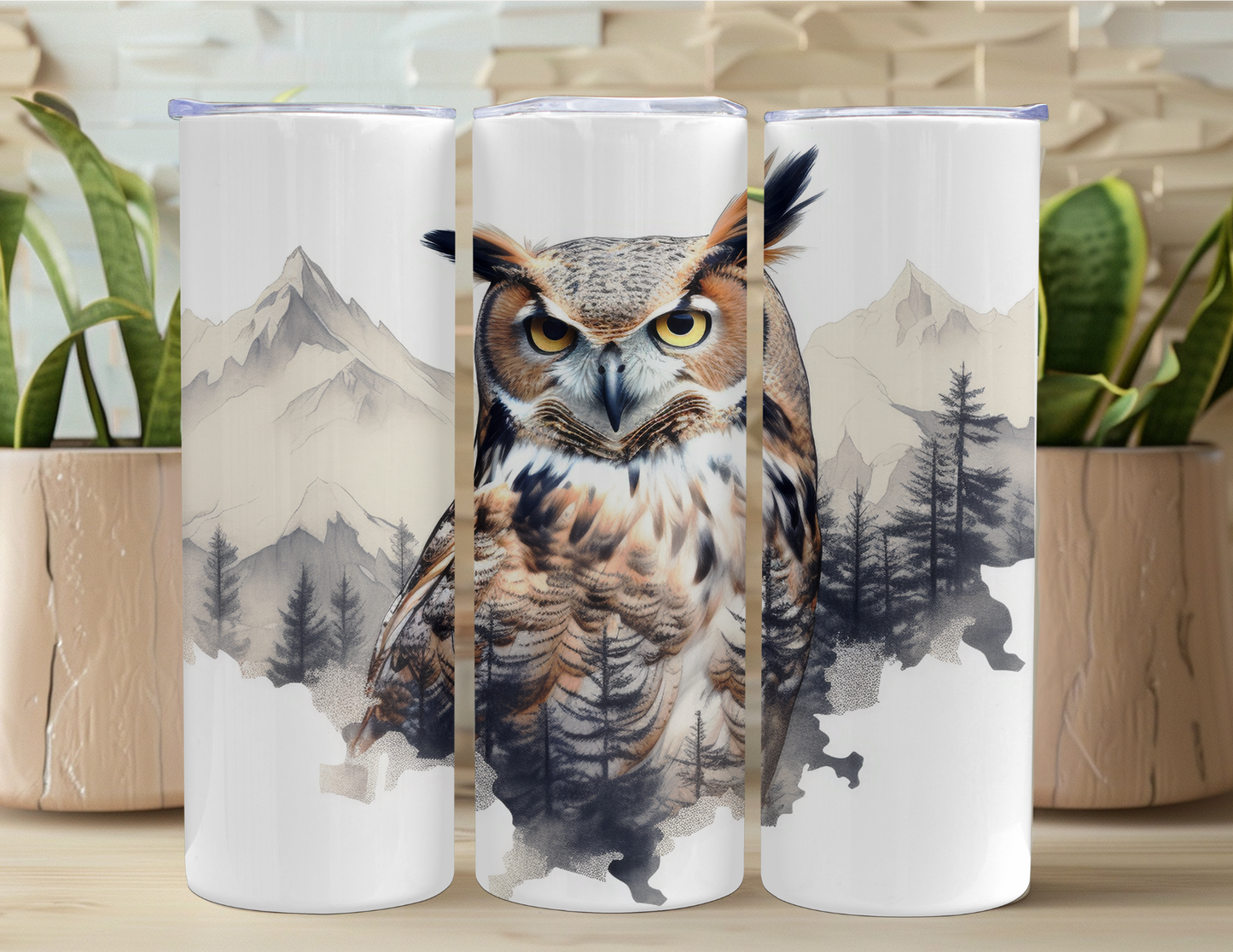 Wilderness Owl Tumbler Traveler Gift Set