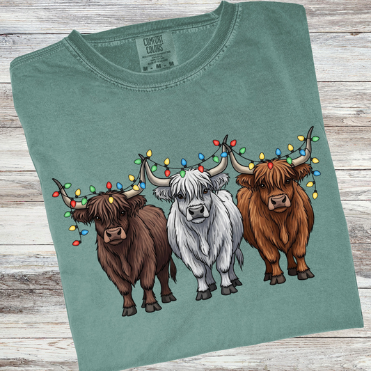 Highland Holiday Comfort Colors® Christmas Shirt