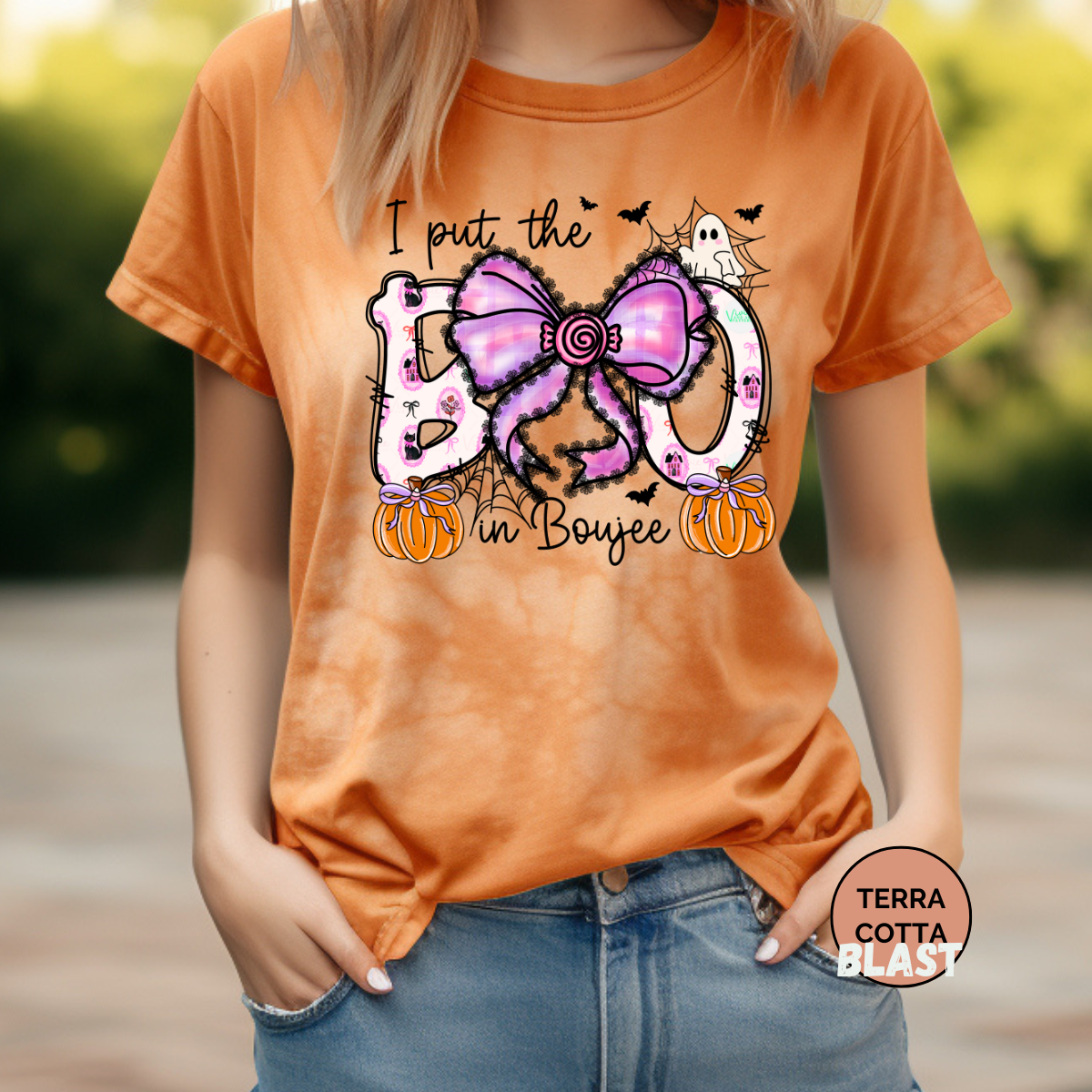 Boo In Bougie Comfort Colors Halloween Shirt