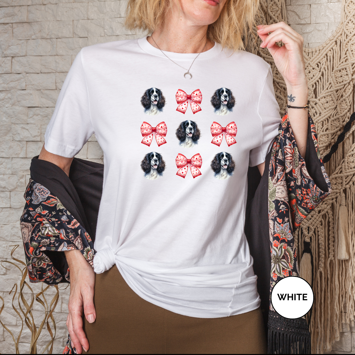 German Shepard Valentine Coquette Bows Dog Shirt