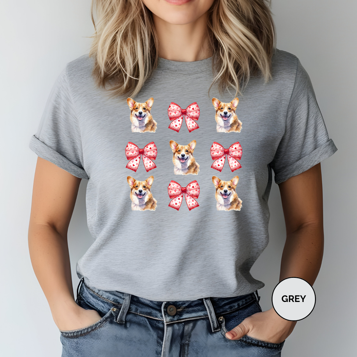 Boxer with Valentine Coquette Bows Dog Shirt