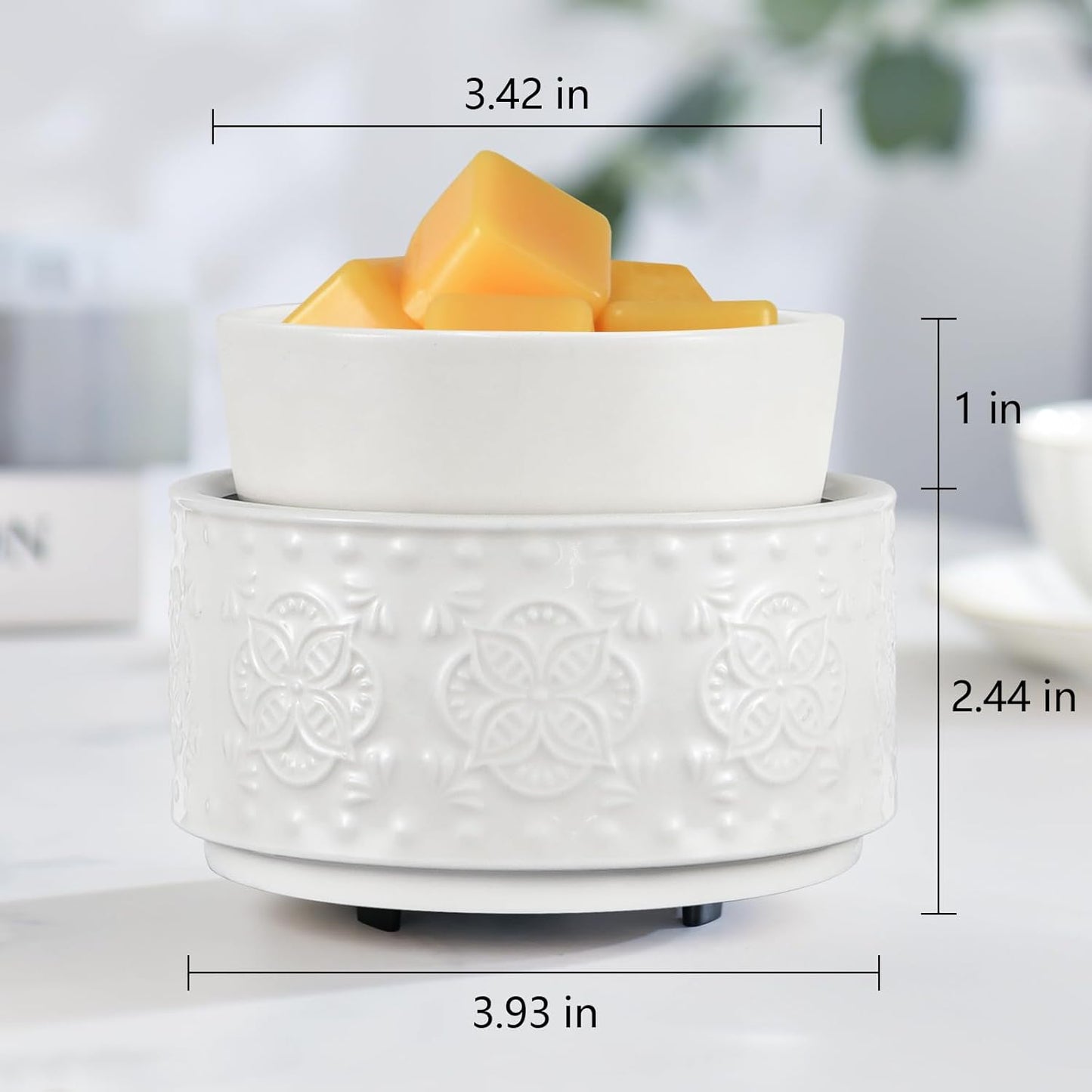 Ceramic White Wax Melt Warmer