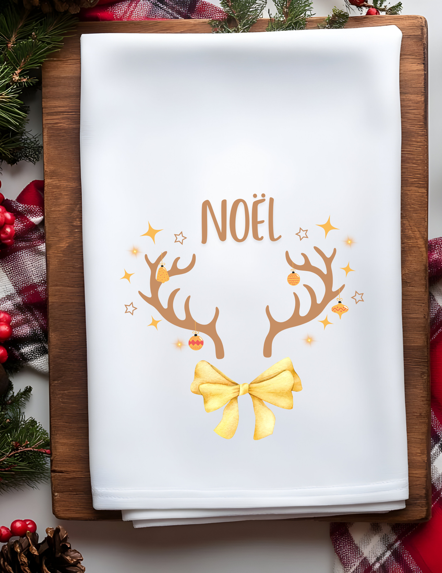 Noel Plush Waffle Kitchen Towels