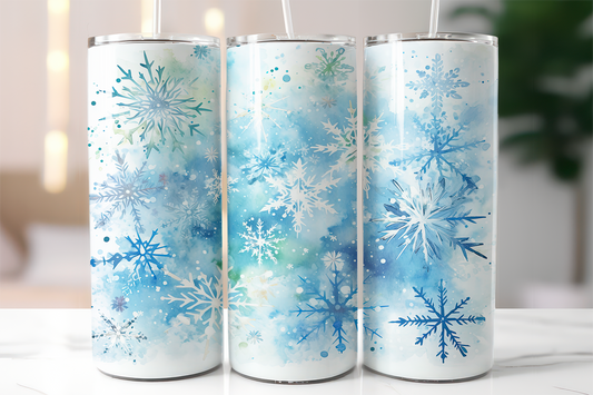 Blue Ice Snowflake 20oz Tumbler