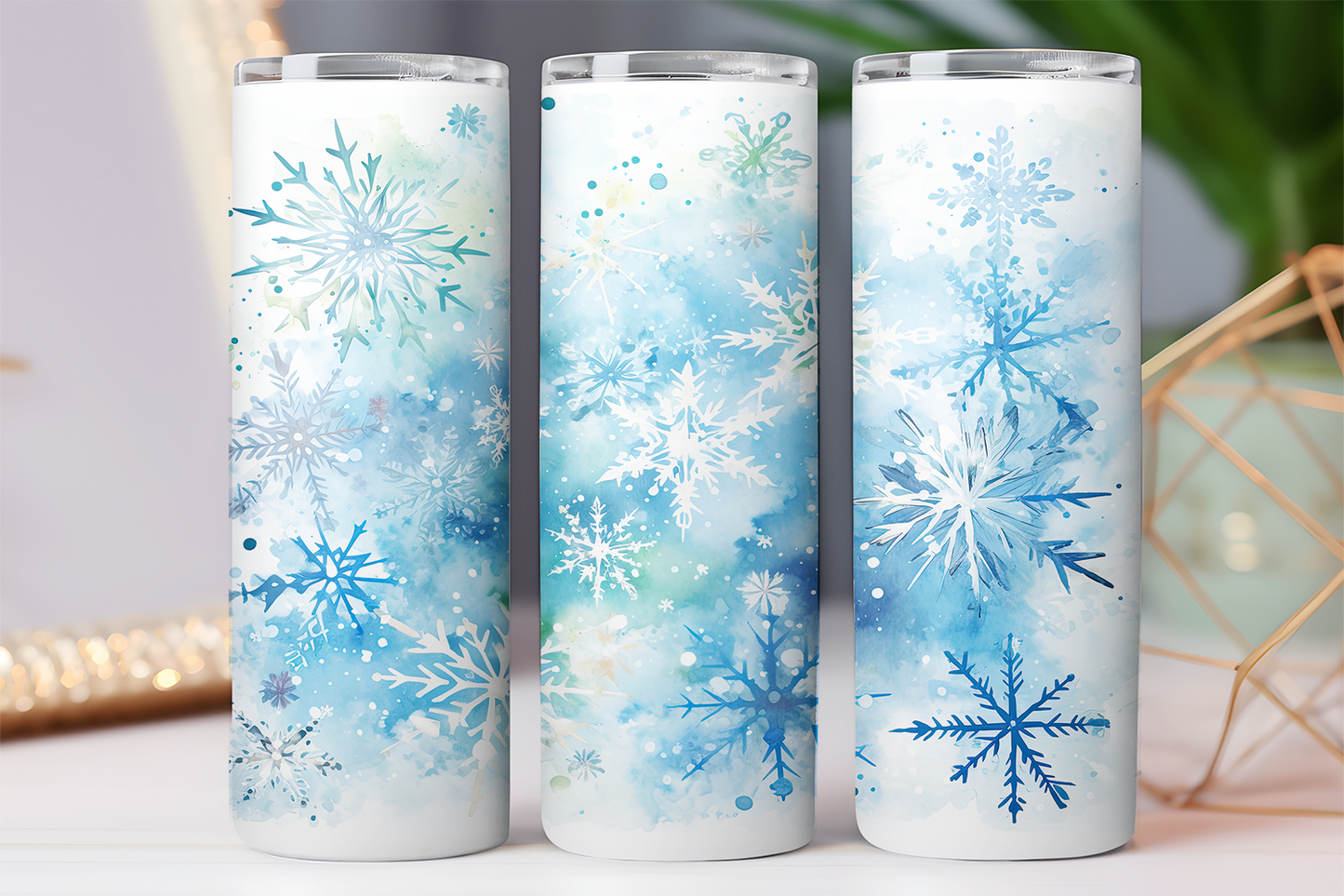 Blue Ice Snowflake 20oz Tumbler