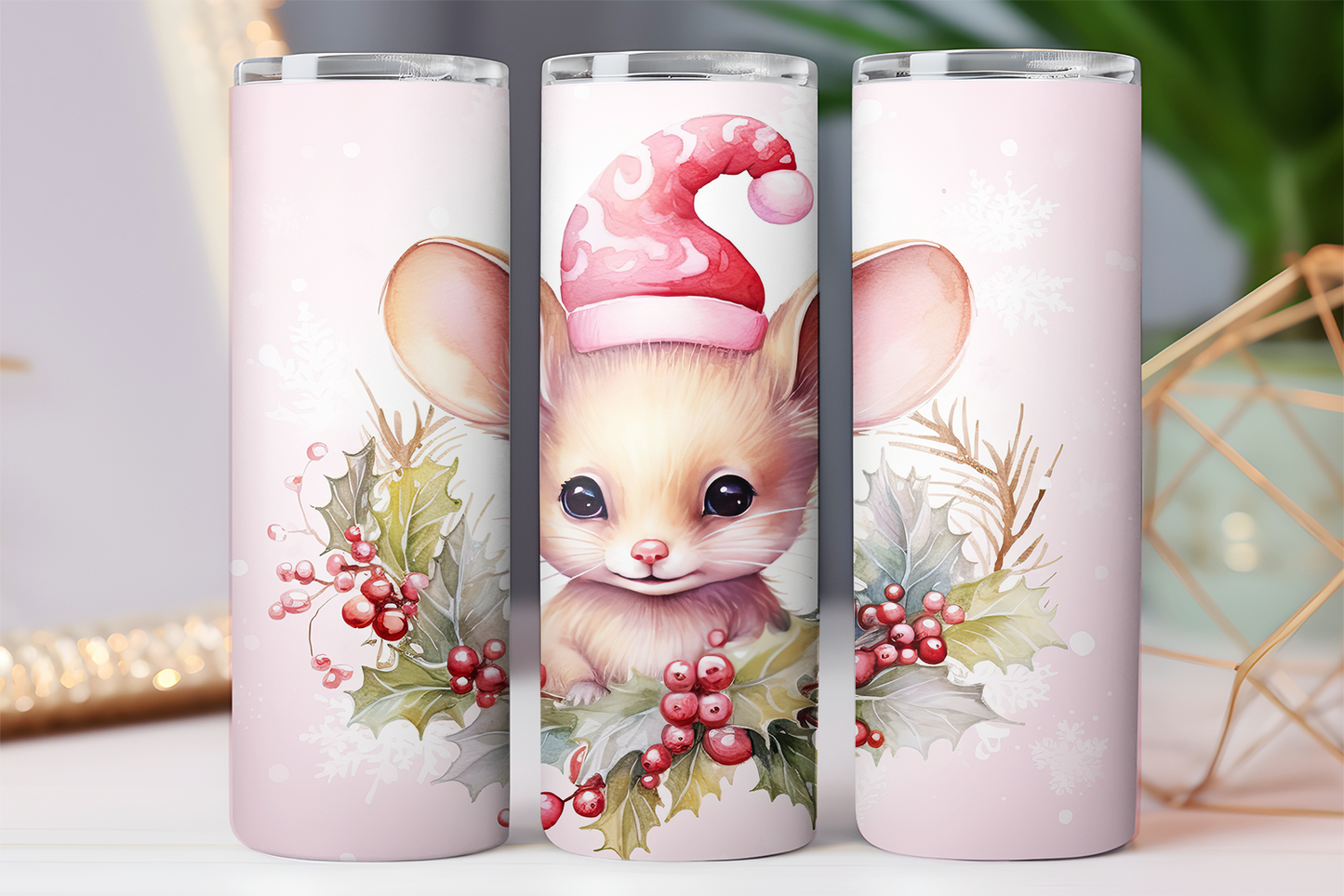 Holiday Door Mouse 20oz Tumbler