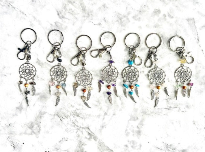 Crystal Dreamcatcher Keychain