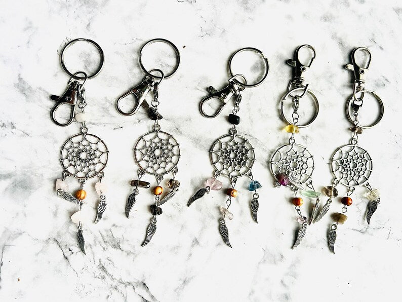 Crystal Dreamcatcher Keychain