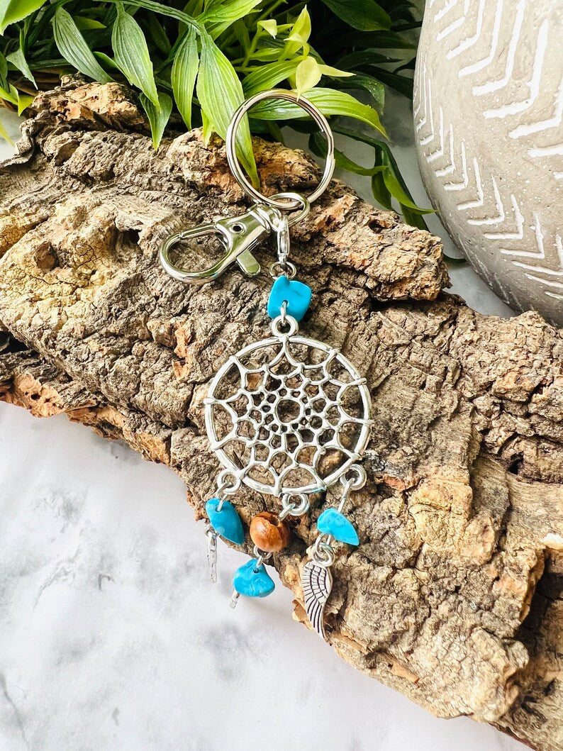 Crystal Dreamcatcher Keychain