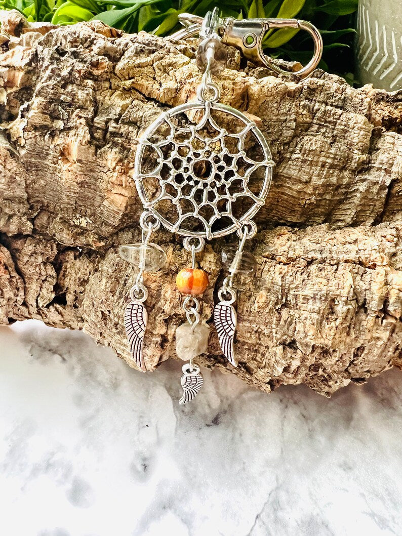 Crystal Dreamcatcher Keychain