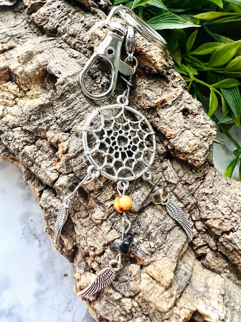 Crystal Dreamcatcher Keychain