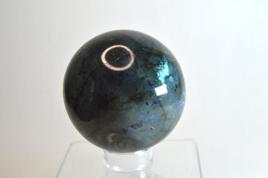 Labradorite Blue and Green 1 Crystal Sphere