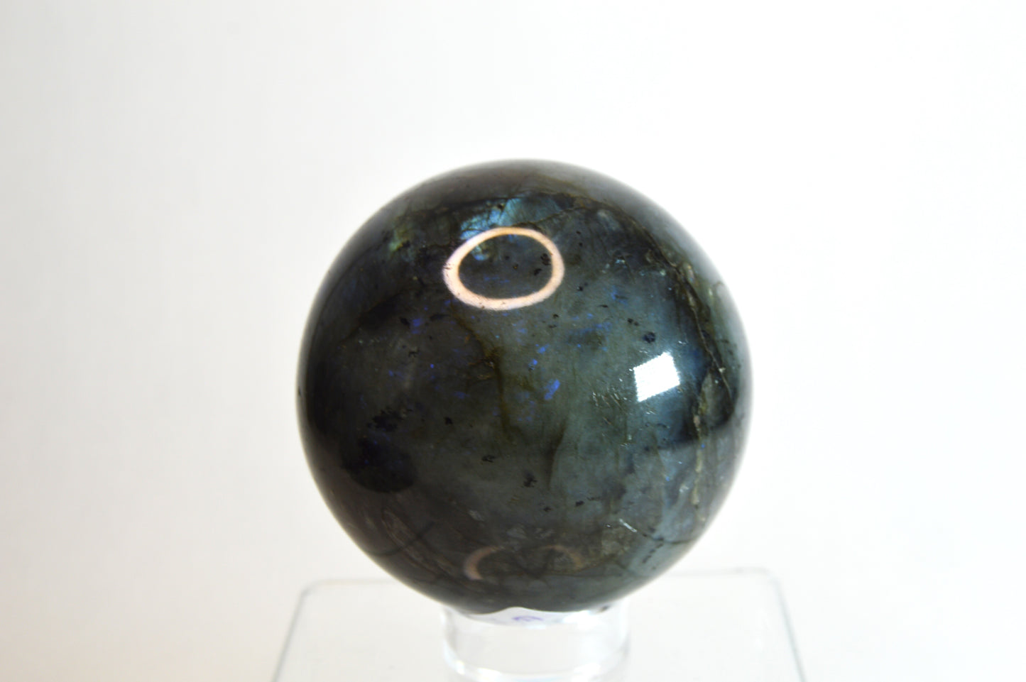 Labradorite Blue and Green 1 Crystal Sphere