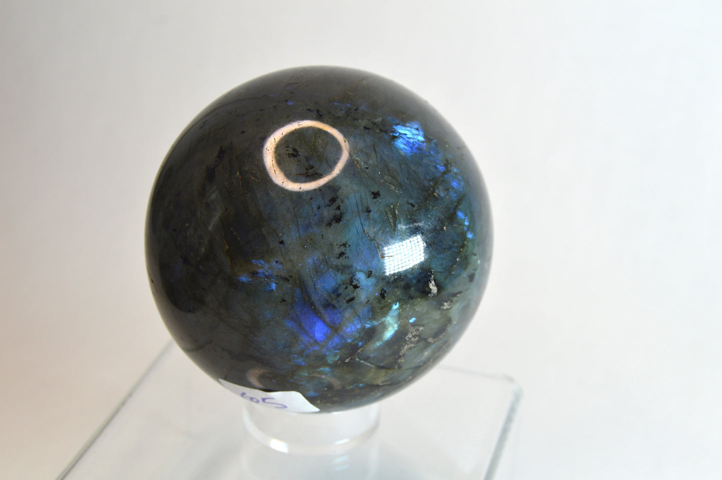 Labradorite Blue and Green 1 Crystal Sphere