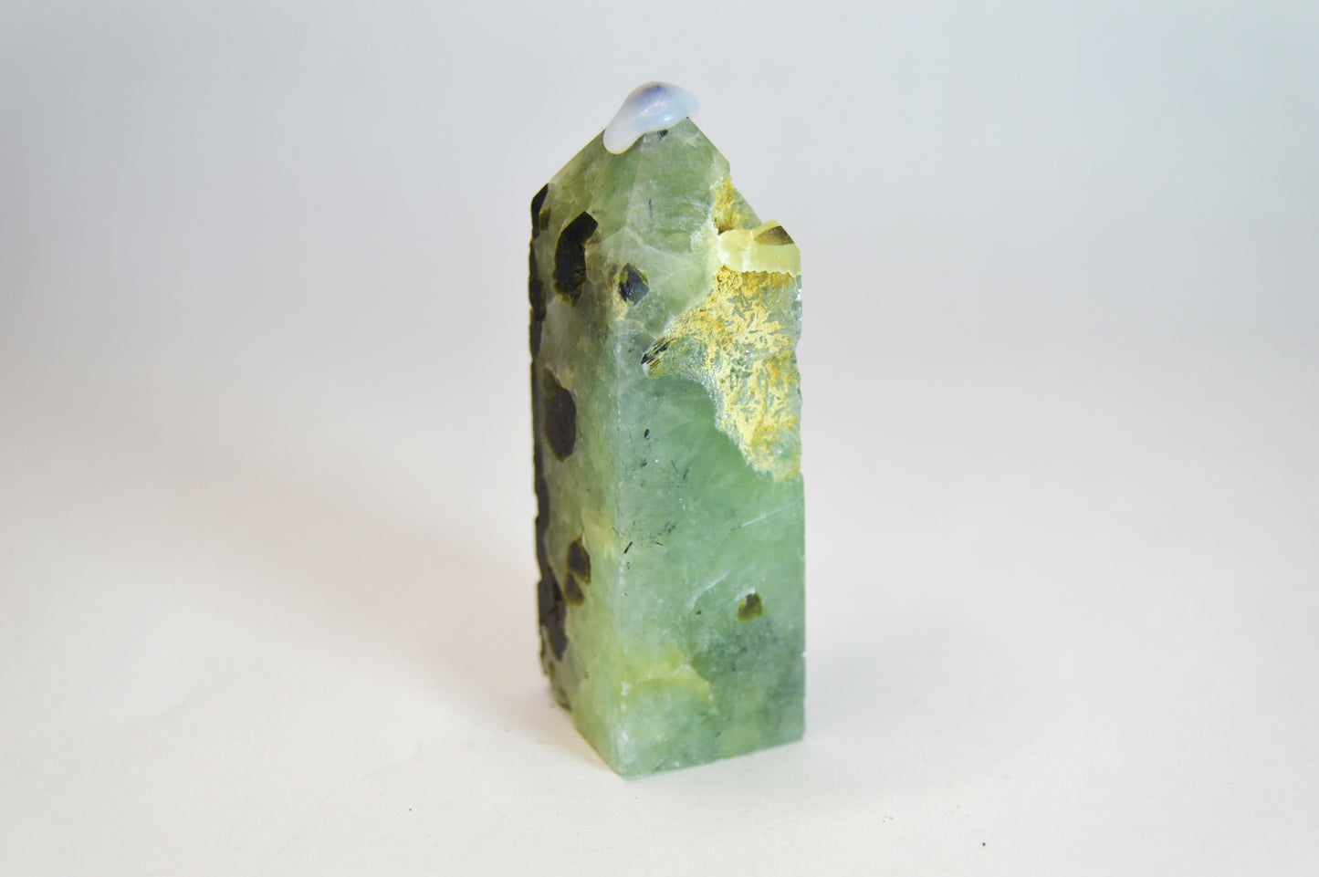 Raw Prehnite Tower