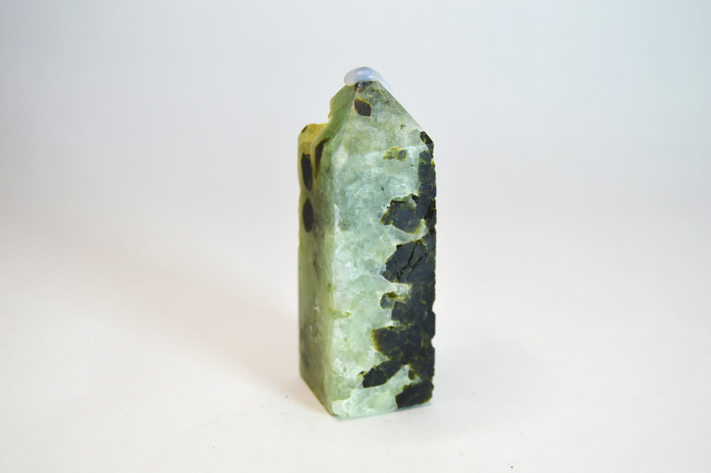 Raw Prehnite Tower