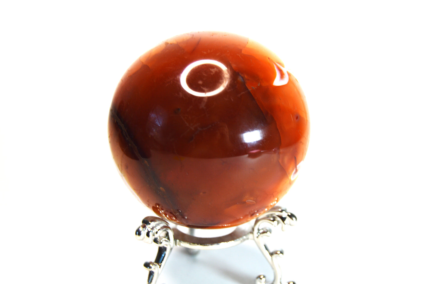 Carnelian Pokeball Crystal Sphere