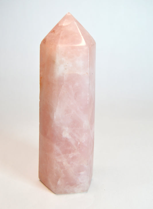 Rose Quartz Crystal Tower