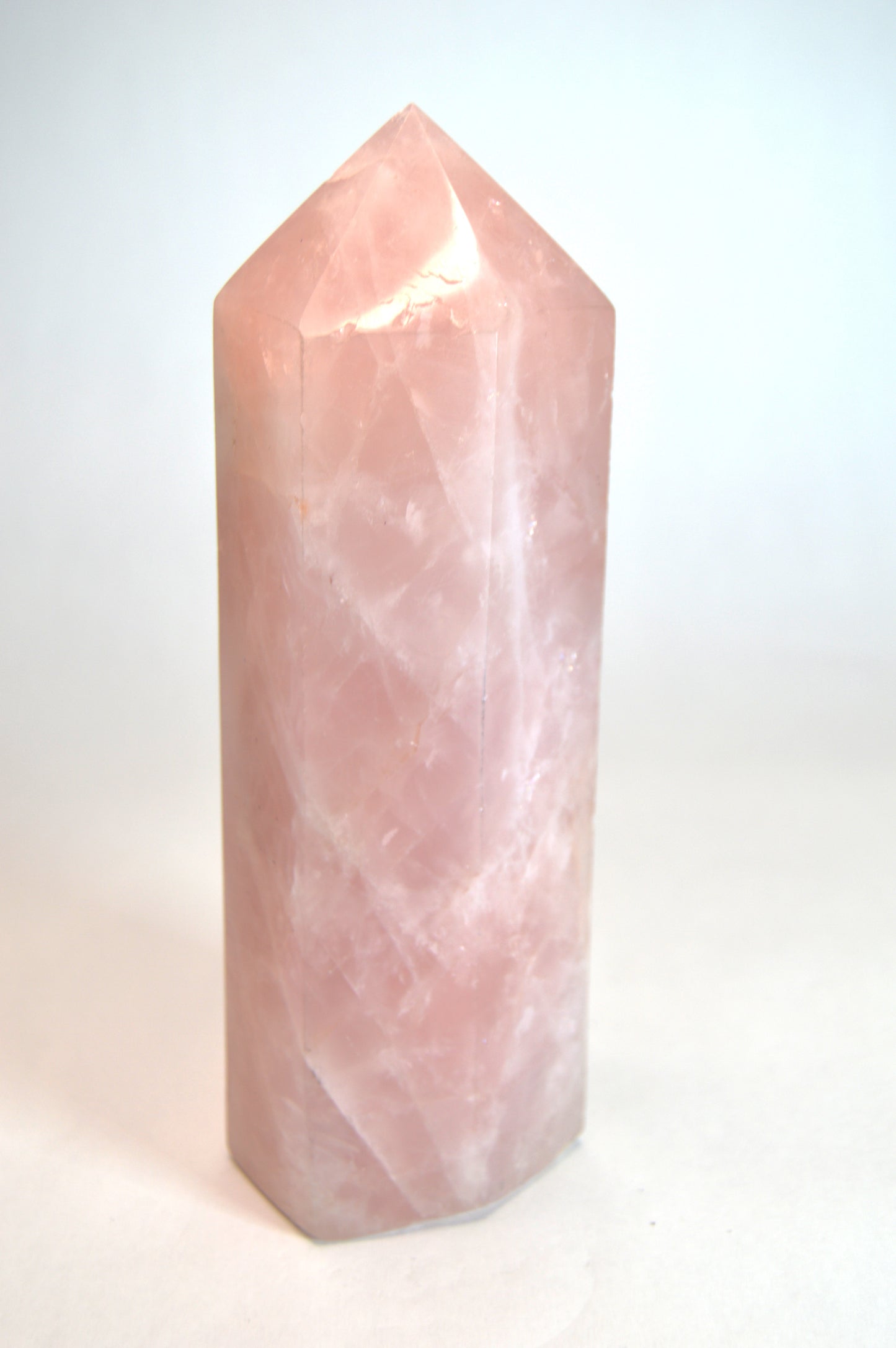 Rose Quartz Crystal Tower