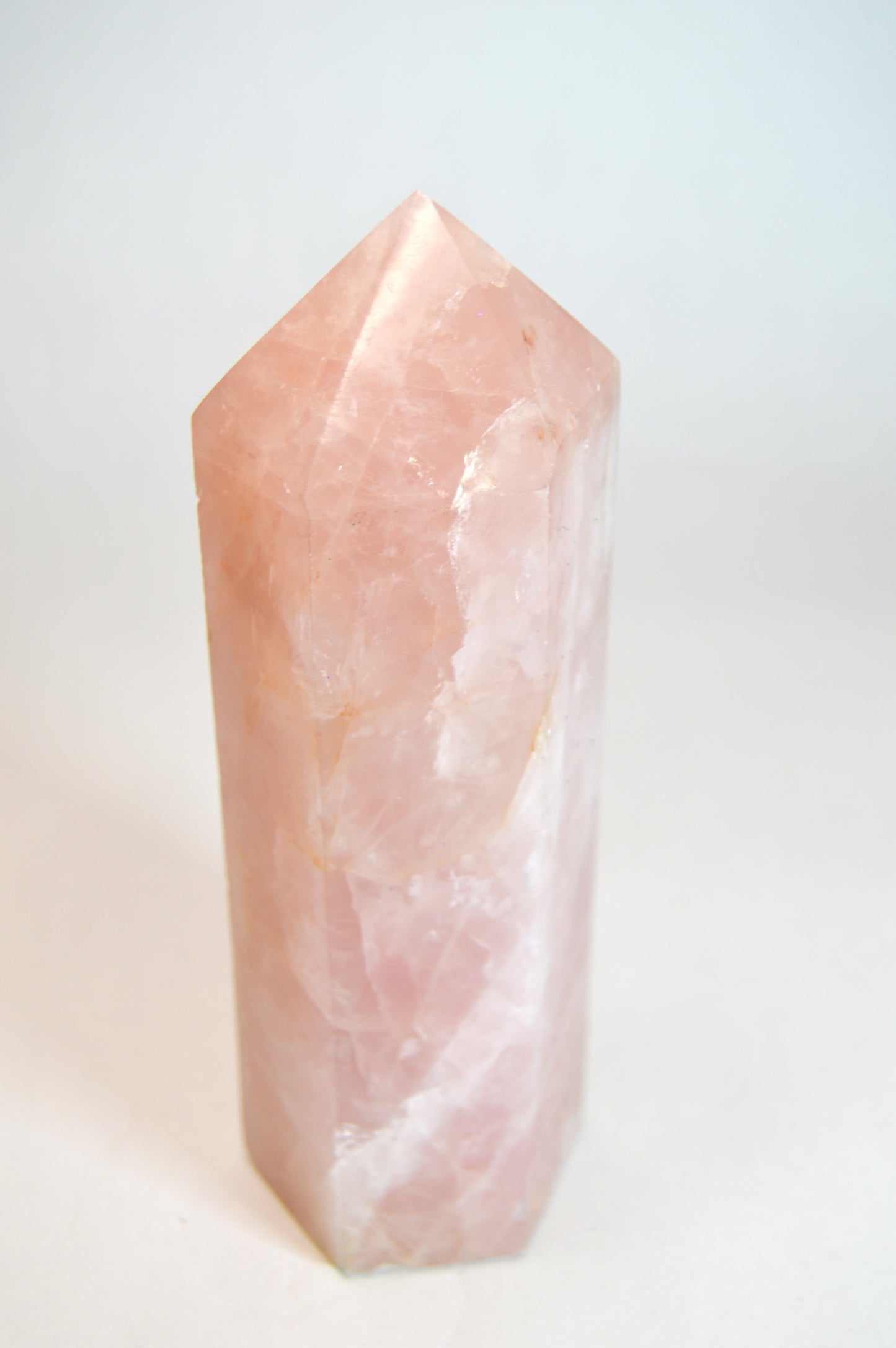 Rose Quartz Crystal Tower