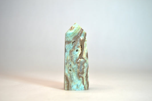 Raw Blue Aragonite Tower