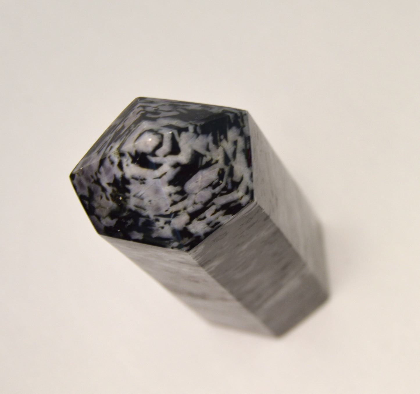 Indigo Gabbro Crystal Obelisk Tower