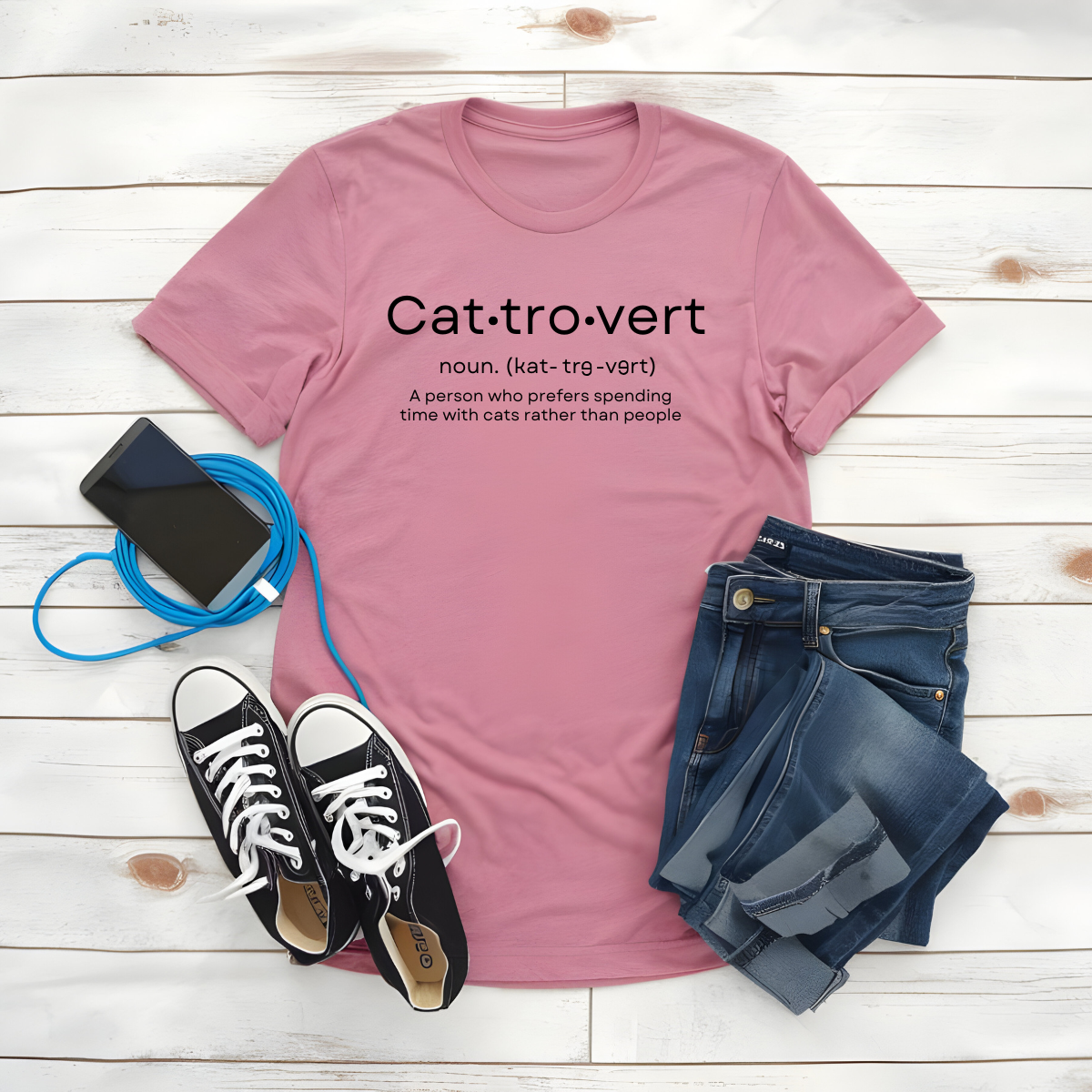 Cattrovert Cat Lover Shirt