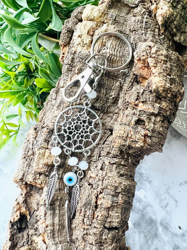 Evil Eye Dreamcatcher Keychain