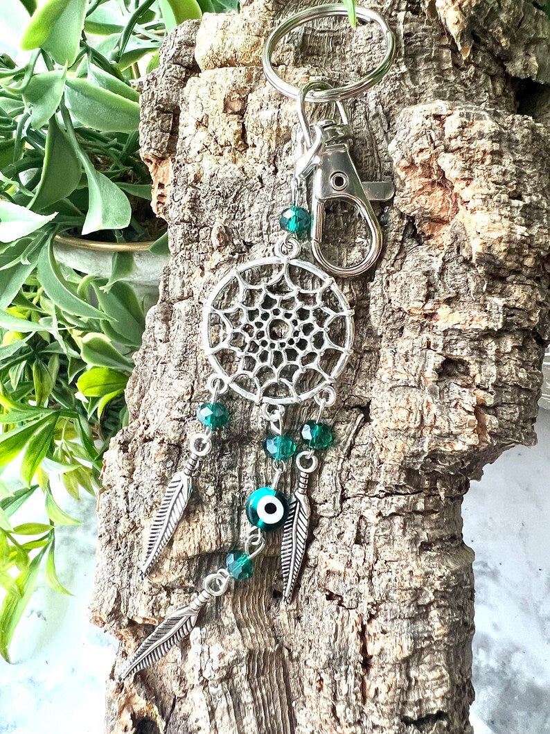 Evil Eye Dreamcatcher Keychain