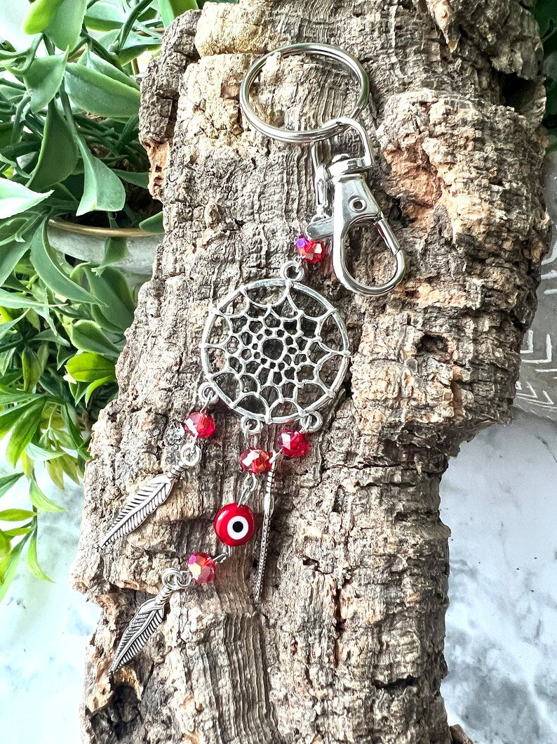 Evil Eye Dreamcatcher Keychain