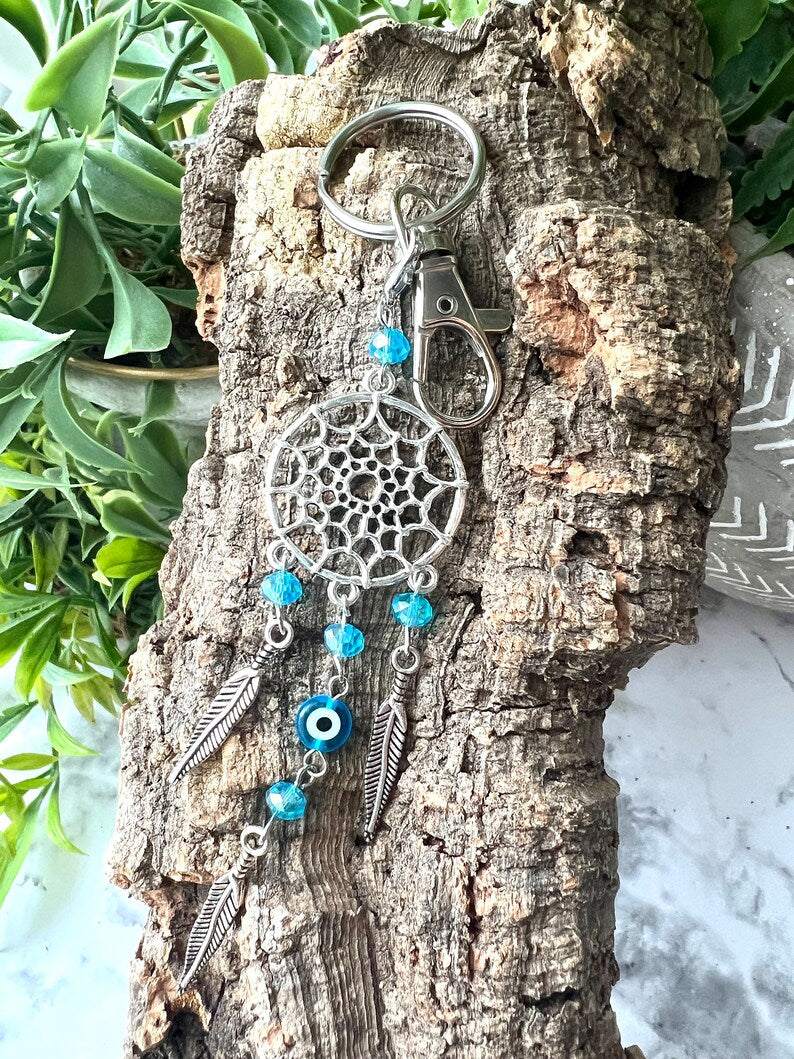 Evil Eye Dreamcatcher Keychain