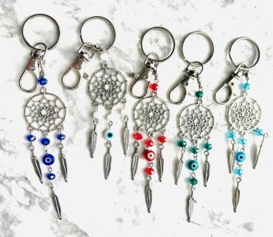 Evil Eye Dreamcatcher Keychain