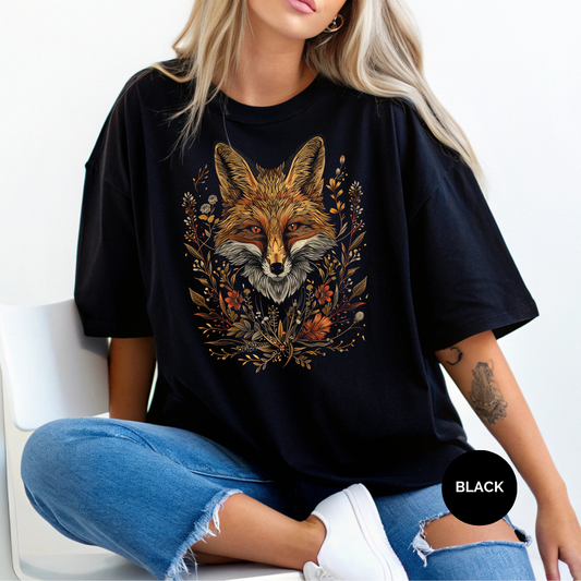 Fall Fox Comfort Colors Halloween Shirt