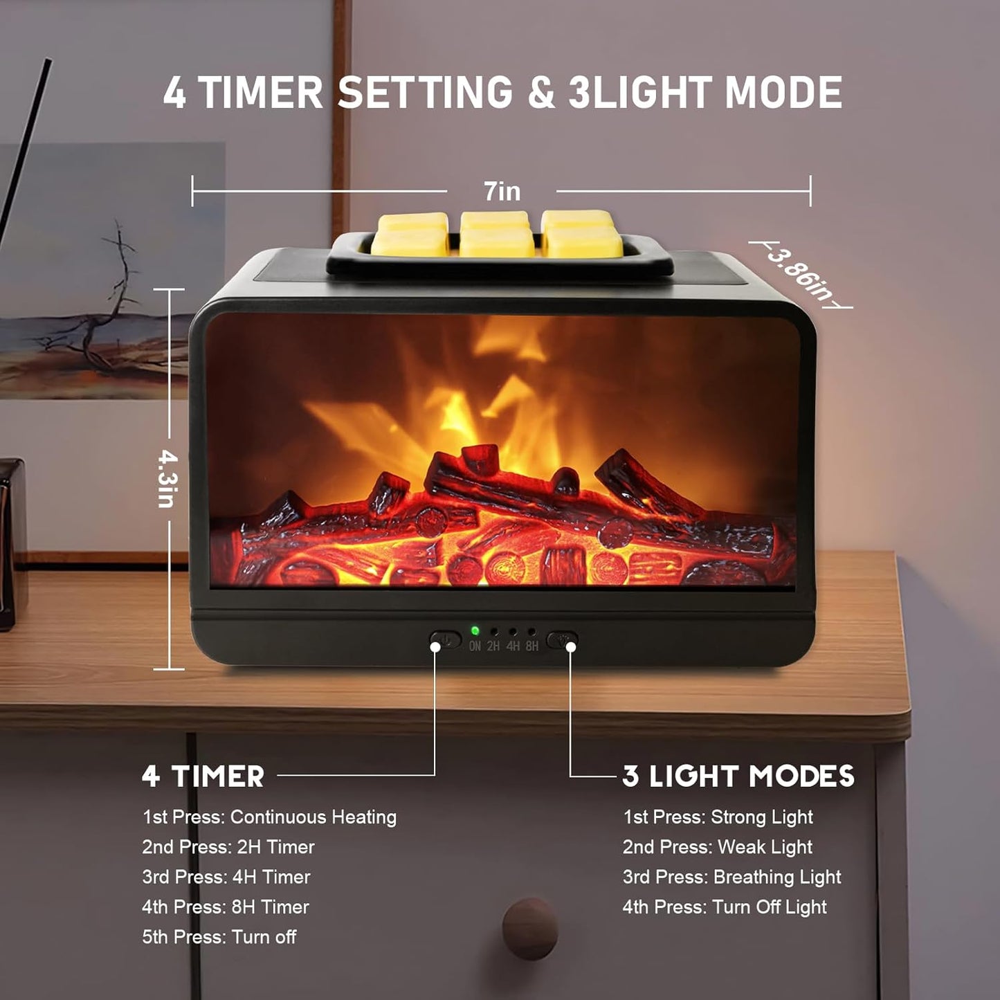 Fireplace Wax Melt Warmer